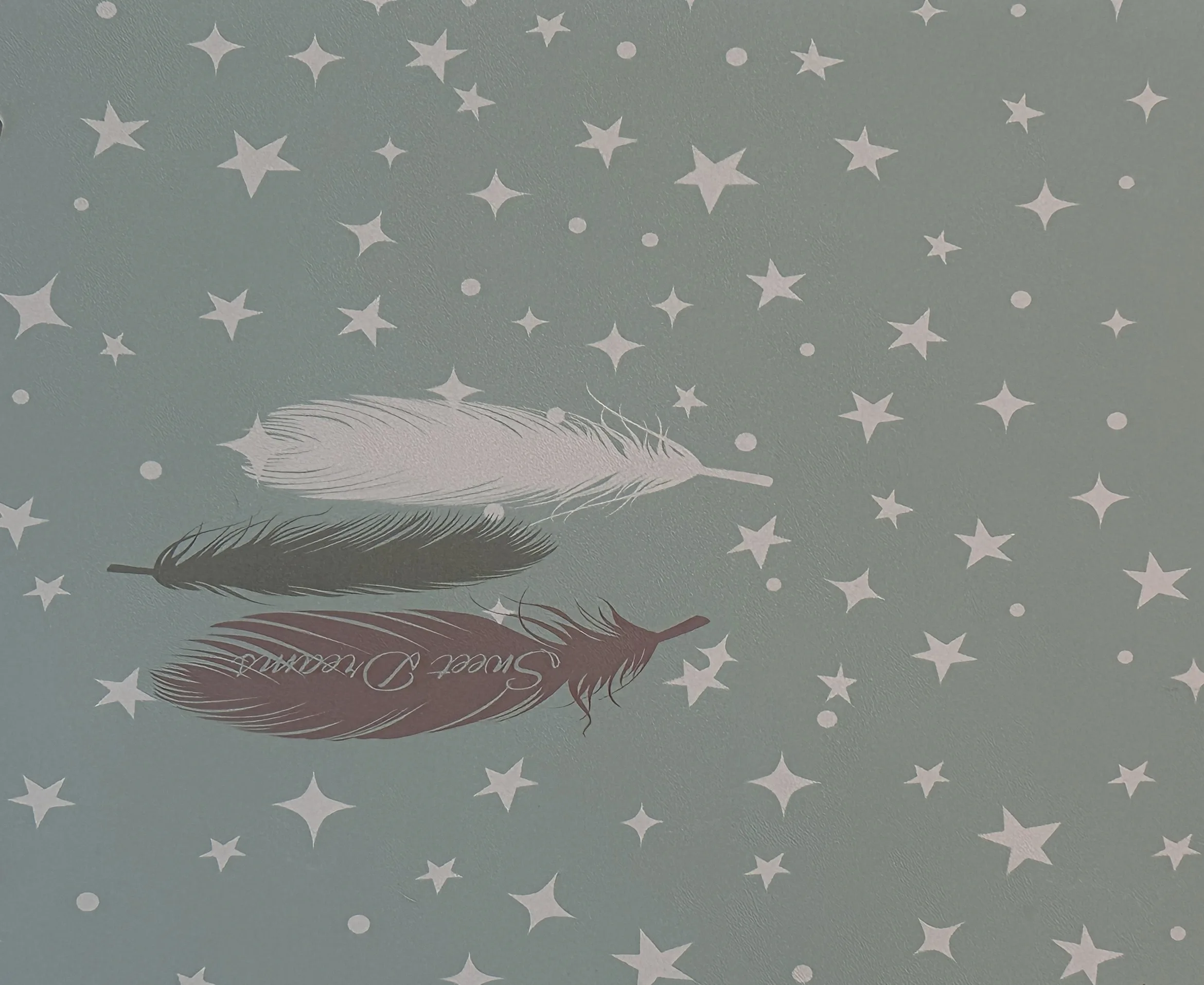 Dreamy Feather Star Wallpaper Blue main product view