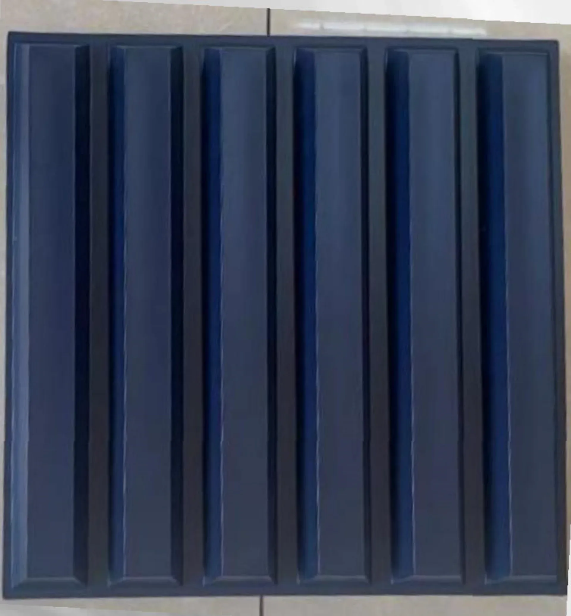 Linear Groove Matte Blue
