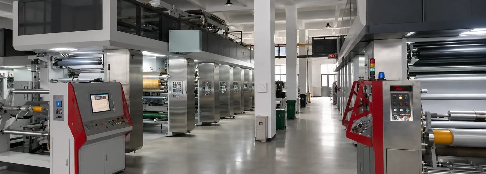 PVC decorative film production lines across a 50,000 m² manufacturing facility