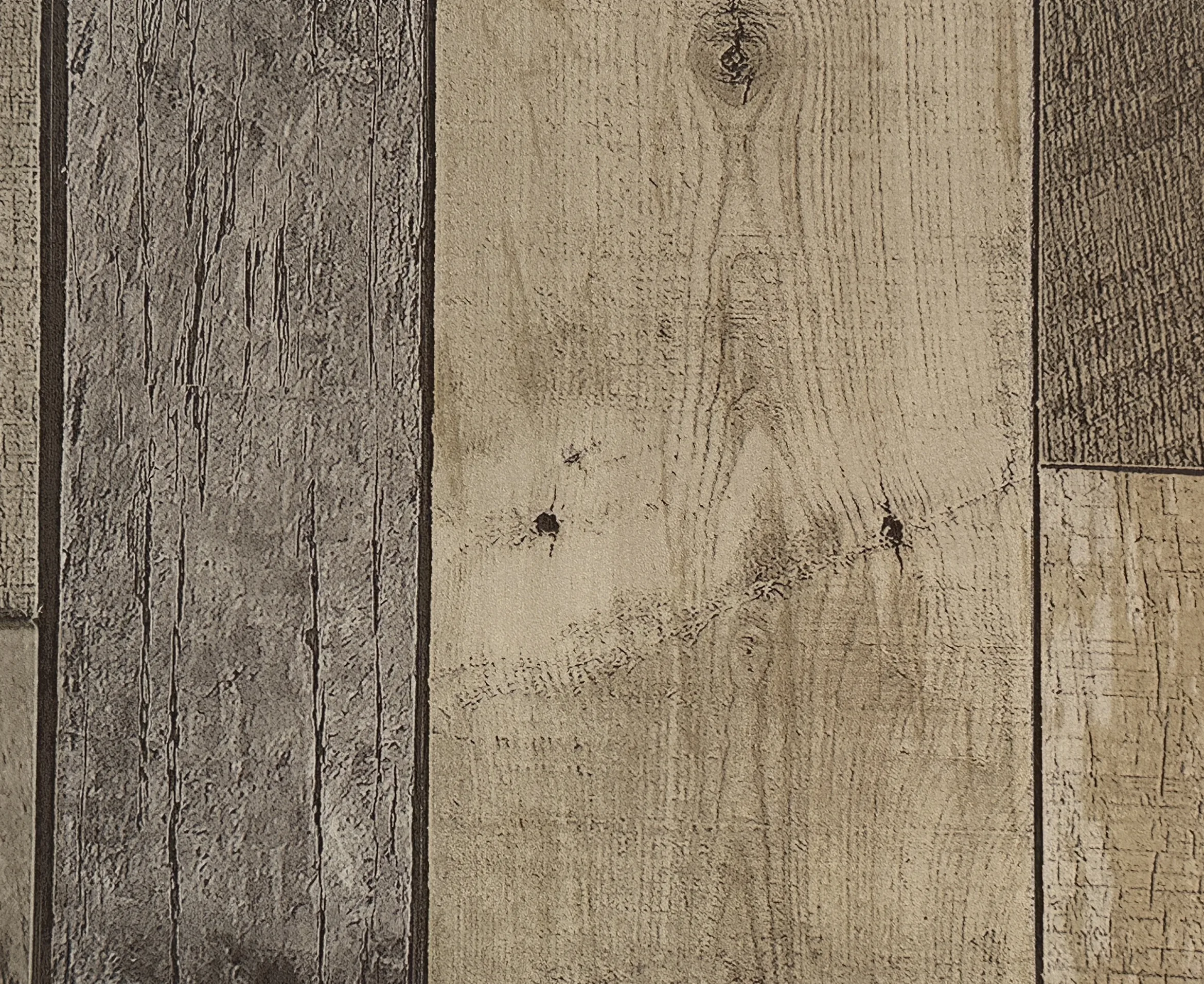 Rustic Knotty Wood Plank Brown/Tan main product view