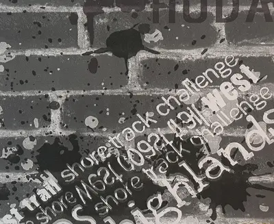 Urban Graffiti Brick - Grey